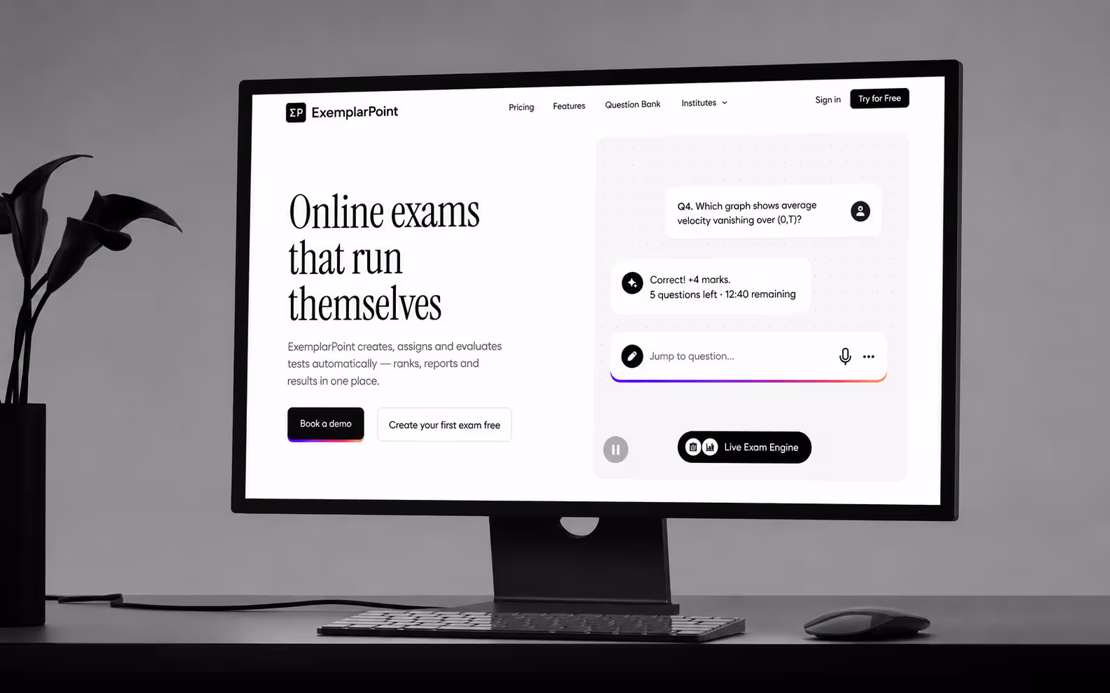 Exemplarpoint — desktop dashboard